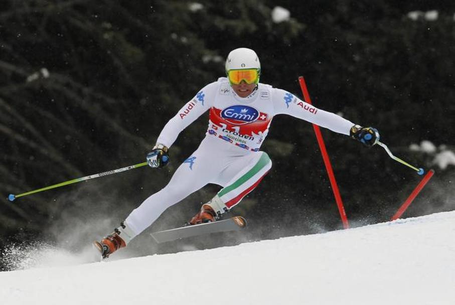 Matteo  Marsaglia nel superG di Coppa del mondo in Val Gardena, 2012. (Reuters)